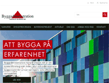 Tablet Screenshot of byggadministration.com